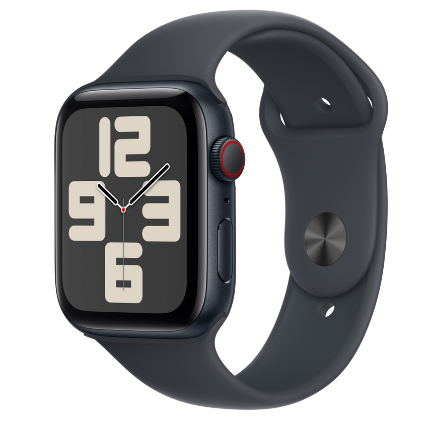 Apple Watch SE2 v3 Cellular 44mm Midnight Alu Case with Midnight Sport Band - S/M