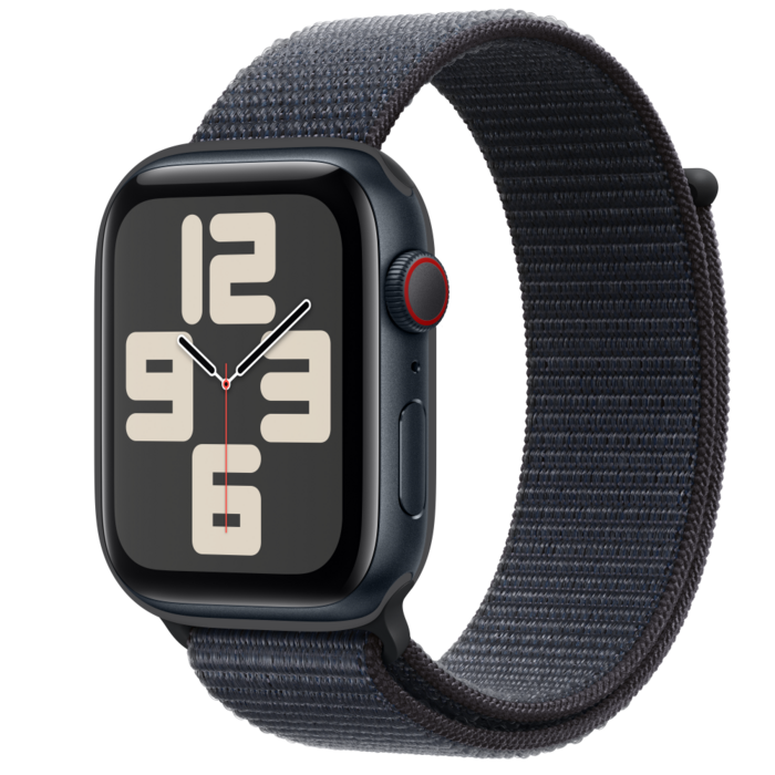 Apple Watch SE2 v3 Cellular 44mm Midnight Alu Case with Ink Sport Loop