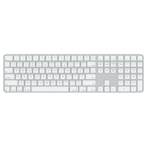 Apple Magic Keyboard (2024) w Touch ID and Numeric Keypad - International English - White Keys