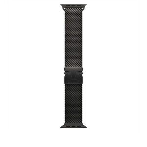 Apple Watch 49mm Milanese Loop: Black Titanium Milanese Loop - Large