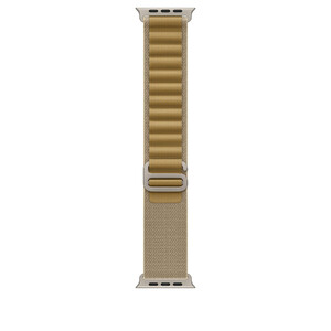 Apple Watch 49mm Loop: Tan Alpine Loop - Small - Natural Titanium Finish
