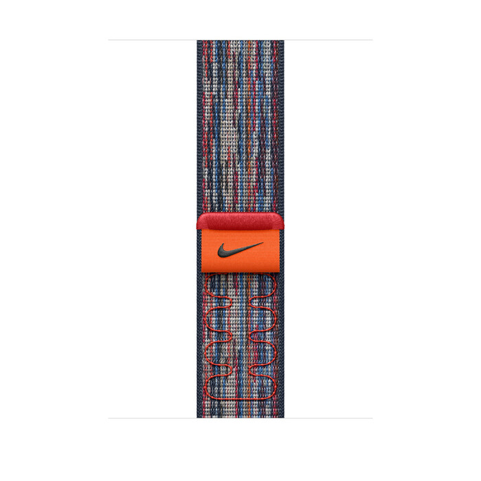 Apple Watch 46mm Nike Sport Loop: Blue/Red Nike Sport Loop
