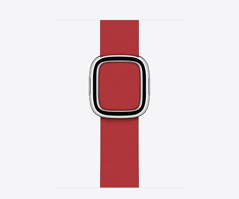 Apple Watch 40mm Band Scarlet Modern Buckle Medium (Seasonal Fall 2020)