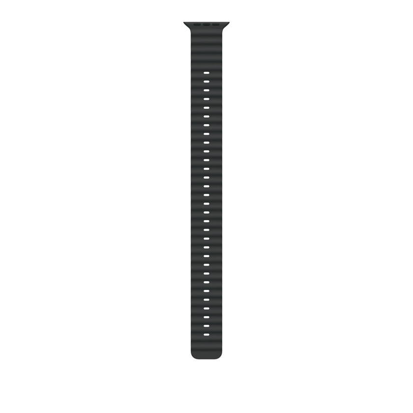 Apple Watch 49mm Band: Black Ocean Band Extension - Black Titanium Finish