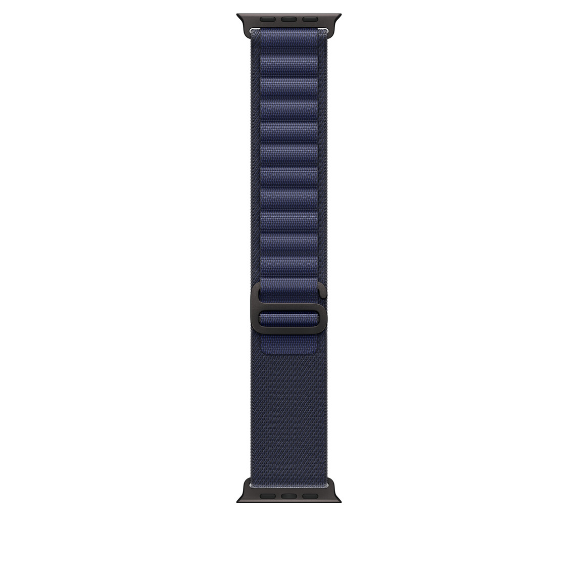 Apple Watch 49mm Loop: Navy Alpine Loop - Large - Black Titanium Finish