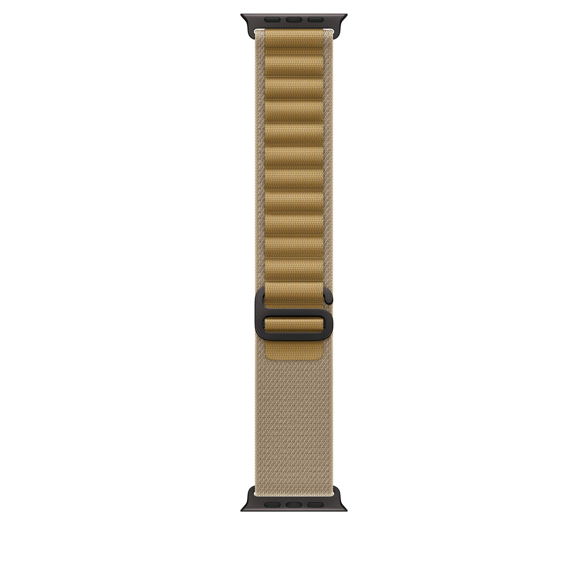 Apple Watch 49mm Loop: Tan Alpine Loop - Medium - Black Titanium Finish