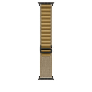 Apple Watch 49mm Loop: Tan Alpine Loop - Medium - Black Titanium Finish