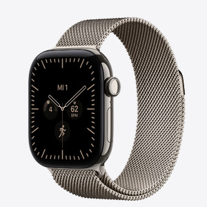 Apple Watch S12 Cellular 42mm Natural Titanium Case with Natural Milanese Loop