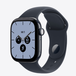 Apple Watch S12 Cellular 42mm Night Blue Ceramic Case with Navy Blue Sport Band - M/L