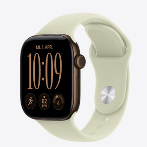 Apple Watch S12 GPS 42mm Dark Bronze Aluminium Case with Pale Succulent Sport Band - S/M