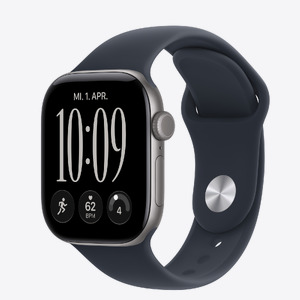 Apple Watch S12 GPS 42mm Space Grey Aluminium Case with Navy Blue Sport Band - S/M