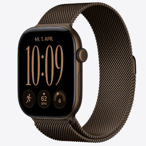 Apple Watch S12 GPS 46mm Dark Bronze Aluminium Case with Dark Bronze Milanese Loop - M/L
