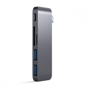 Satechi Type-C USB Passthrough Hub Space Gray