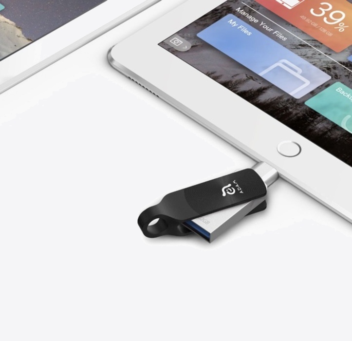 Adam Elements iKlips DUO+ 32GB Apple Lightning iOS Flash Drive Black