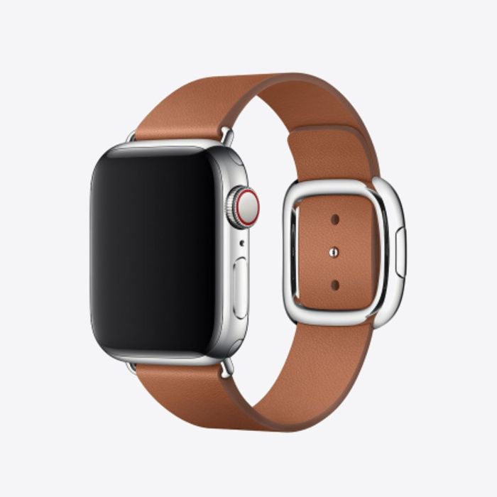 Apple Watch 40mm Band Saddle Brown Modern Buckle Large