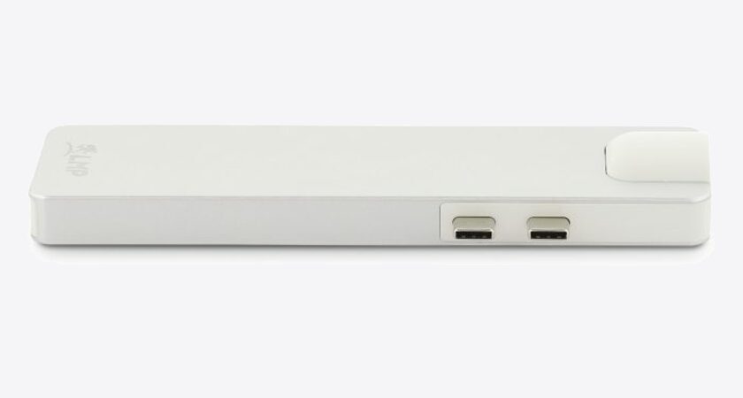 LMP USB-C Compact Dock 4K 8 Port: HDMI, Mini-DP, Ethernet, USB 3.0, SD-microSD, USB-C Silver
