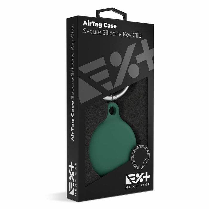 NextOne AirTag Secure Silicone Key Clip - Green