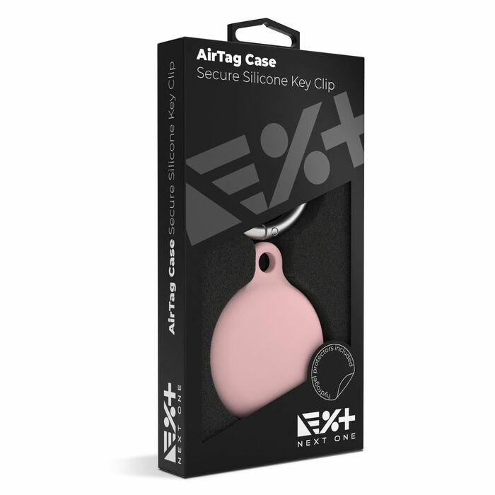 NextOne AirTag Secure Silicone Key Clip - Pink