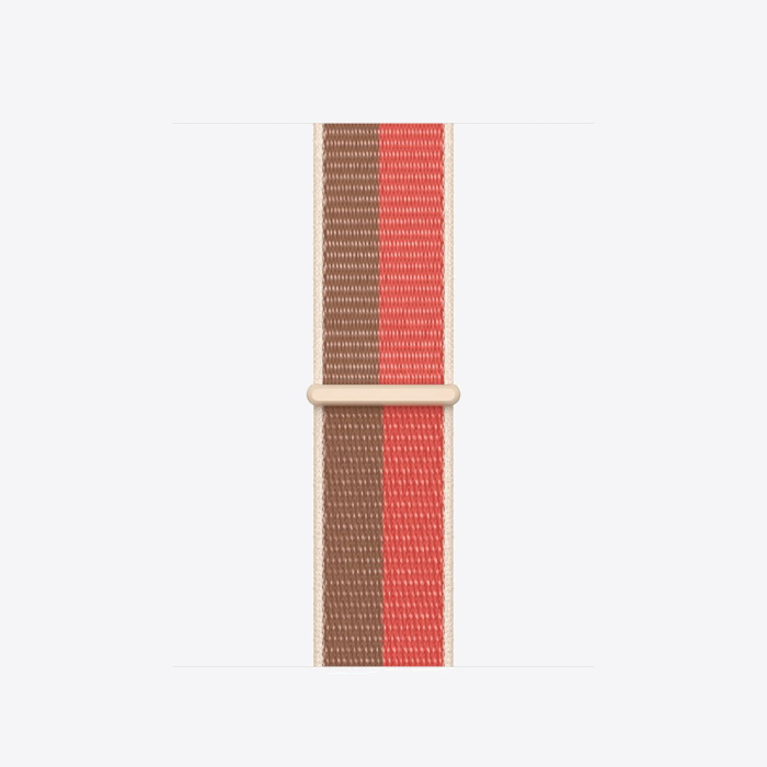 Apple Watch Pink Pomelo/Tan Sport Loop Regular 41mm