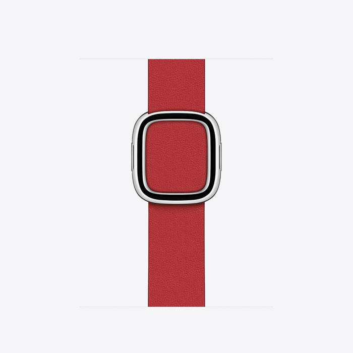 Apple Watch 40mm Band Scarlet Modern Buckle Large (Seasonal Fall 2020)