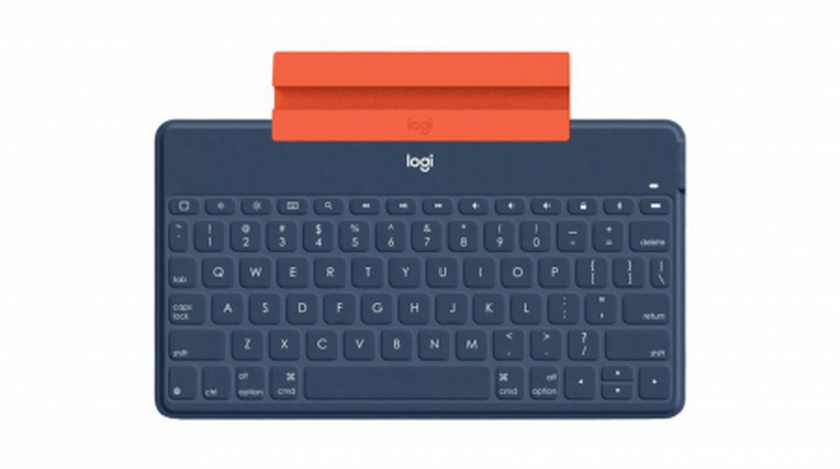Logitech Keys-to-go Ultra-light, Ultra-Portable Bluetooth Keyboard for iPhone, iPad, Apple TV and Mac - Blue - US