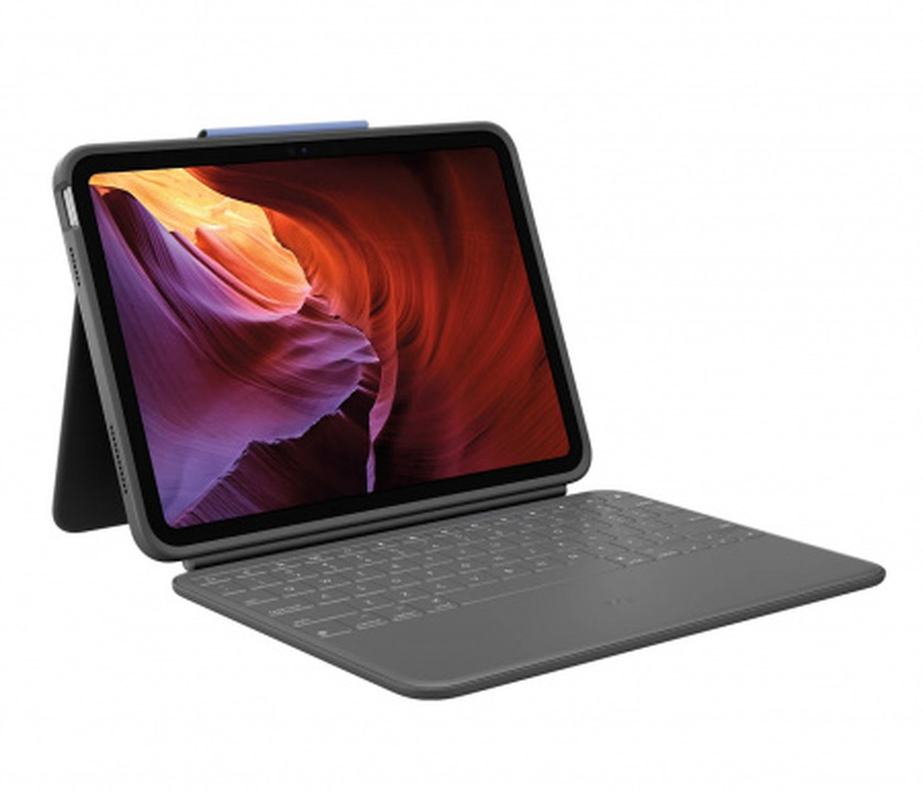 Logitech Rugged Folio for iPad (10th gen) - Oxford Grey - US
