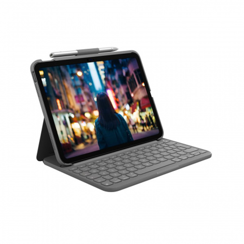 Logitech Slim Folio for iPad (10th gen) - Grey UK