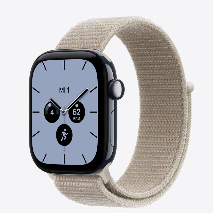 Apple Watch S12 Cellular 42mm Night Blue Ceramic Case with Limestone Sport Loop