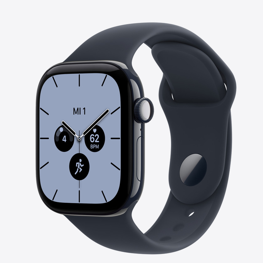 Apple Watch S12 Cellular 42mm Night Blue Ceramic Case with Navy Blue Sport Band - S/M