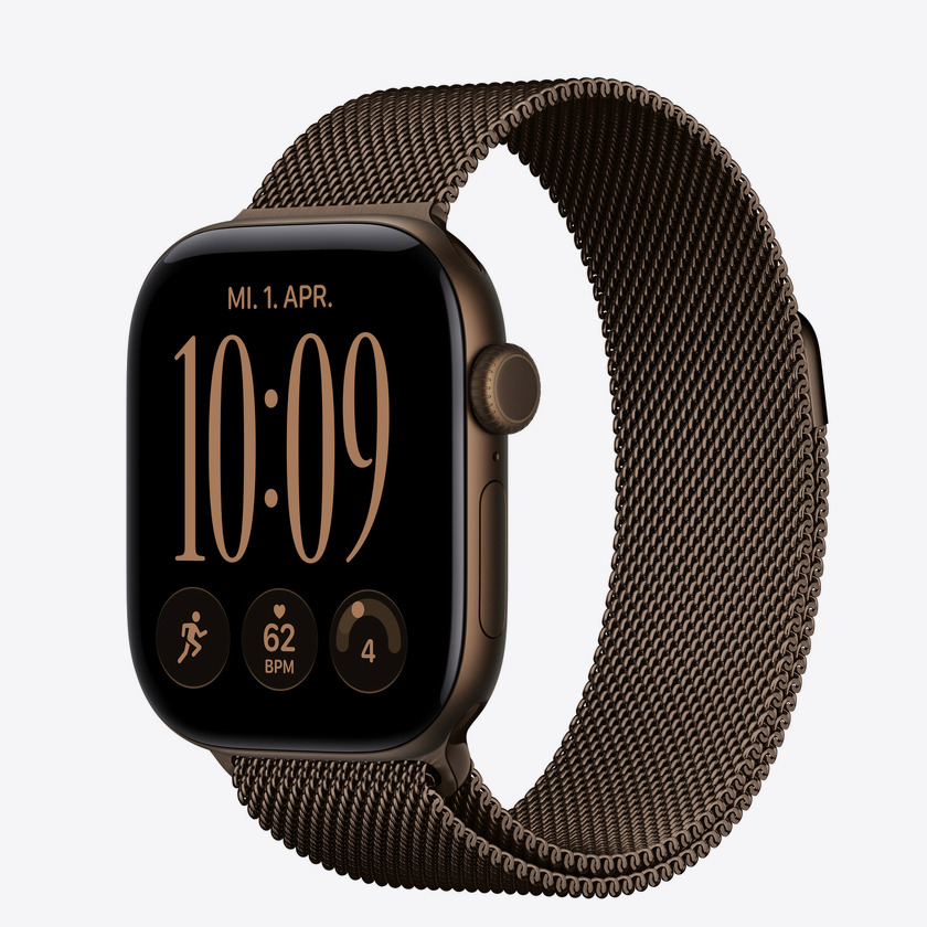 Apple Watch S12 GPS 42mm Dark Bronze Aluminium Case with Dark Bronze Milanese Loop