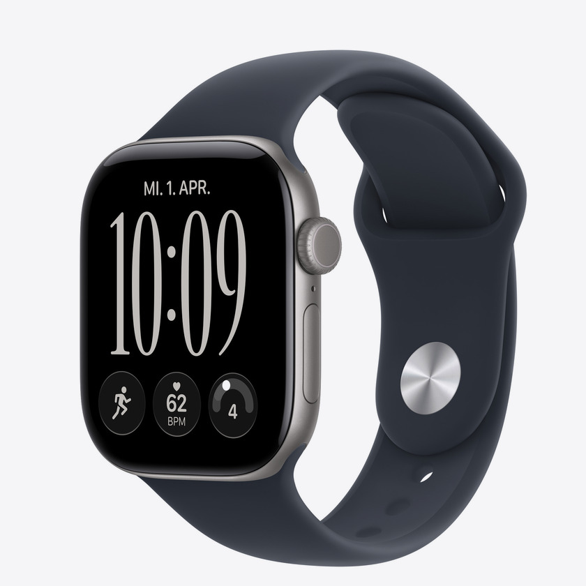 Apple Watch S12 GPS 42mm Space Grey Aluminium Case with Navy Blue Sport Band - S/M