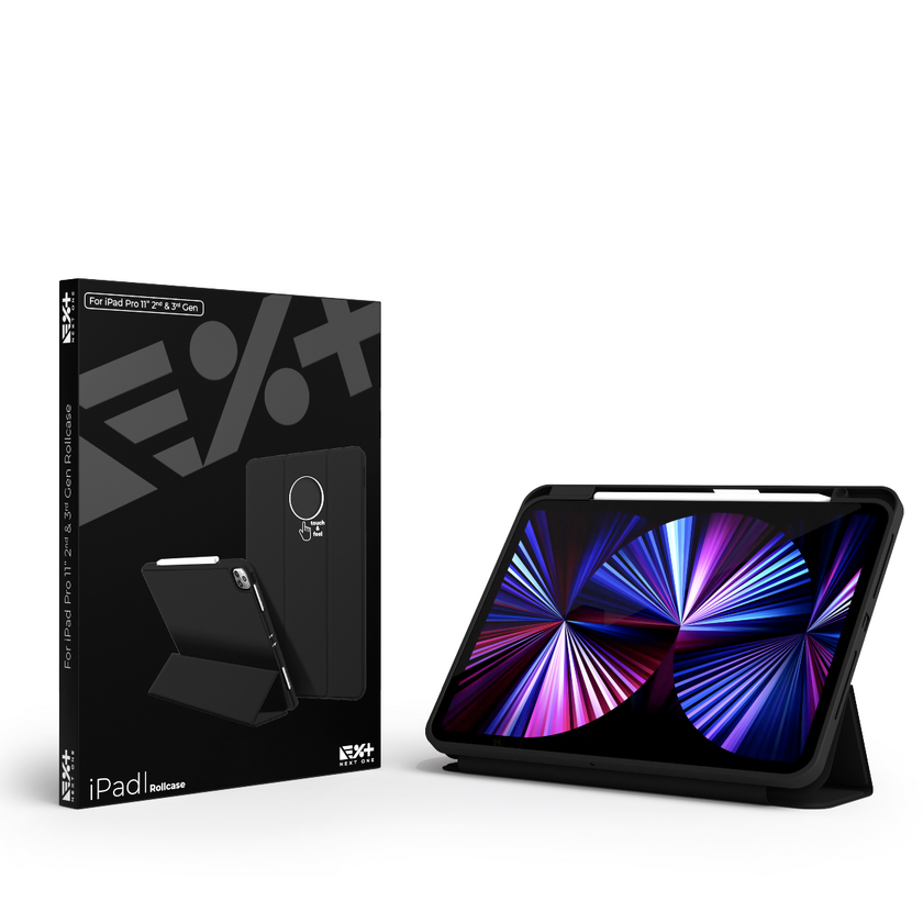 NextOne RollCase for iPad Pro 11" (2nd and 3rd gen.) - Black
