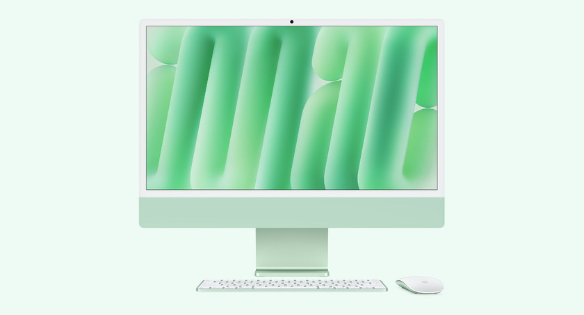 iMac 24" Retina 4.5K Display с Apple M4 с 10-Core CPU, 10-Core GPU, 24GB RAM, 512GB SSD - Green, Intl. Engl. клавиатура