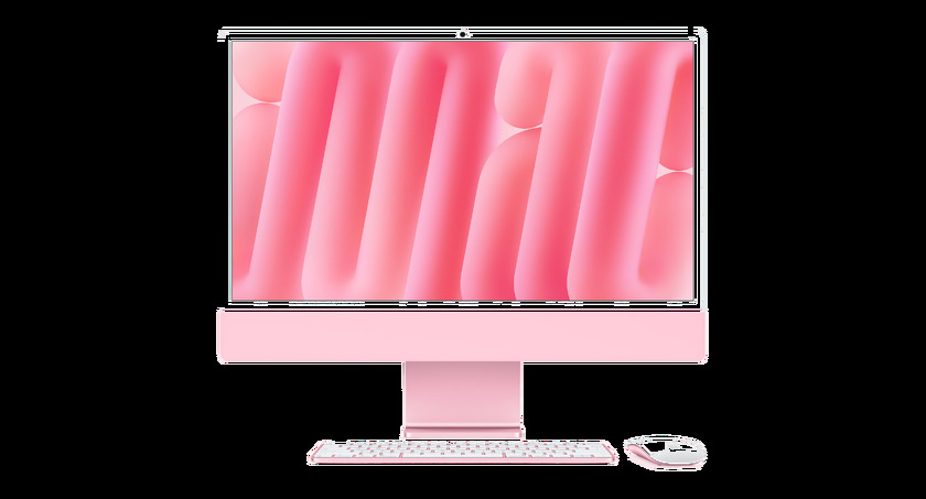 iMac 24" Retina 4.5K Display с Apple M4 с 10-Core CPU, 10-Core GPU, 24GB RAM, 512GB SSD - Pink, Intl. Engl. клавиатура