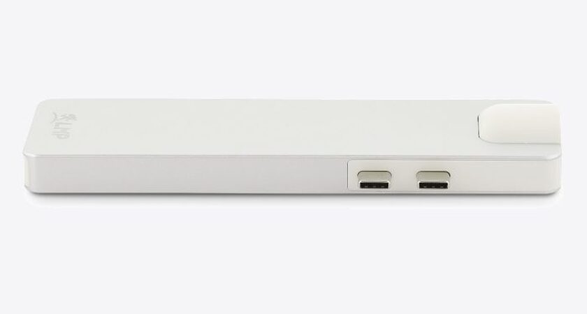 LMP USB-C Compact Dock 4K 8 Port: HDMI, Mini-DP, Ethernet, USB 3.0, SD-microSD, USB-C Silver
