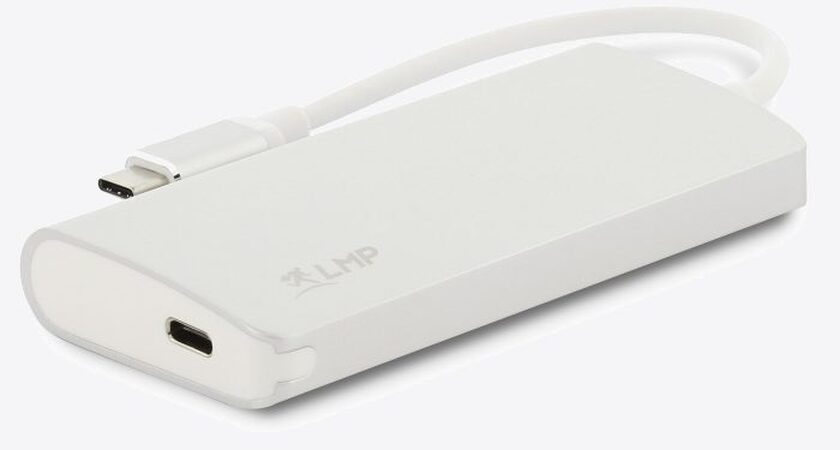 LMP USB-C Video Hub 5 Port: HDMI, 3x USB 3.0, USB-C port Silver