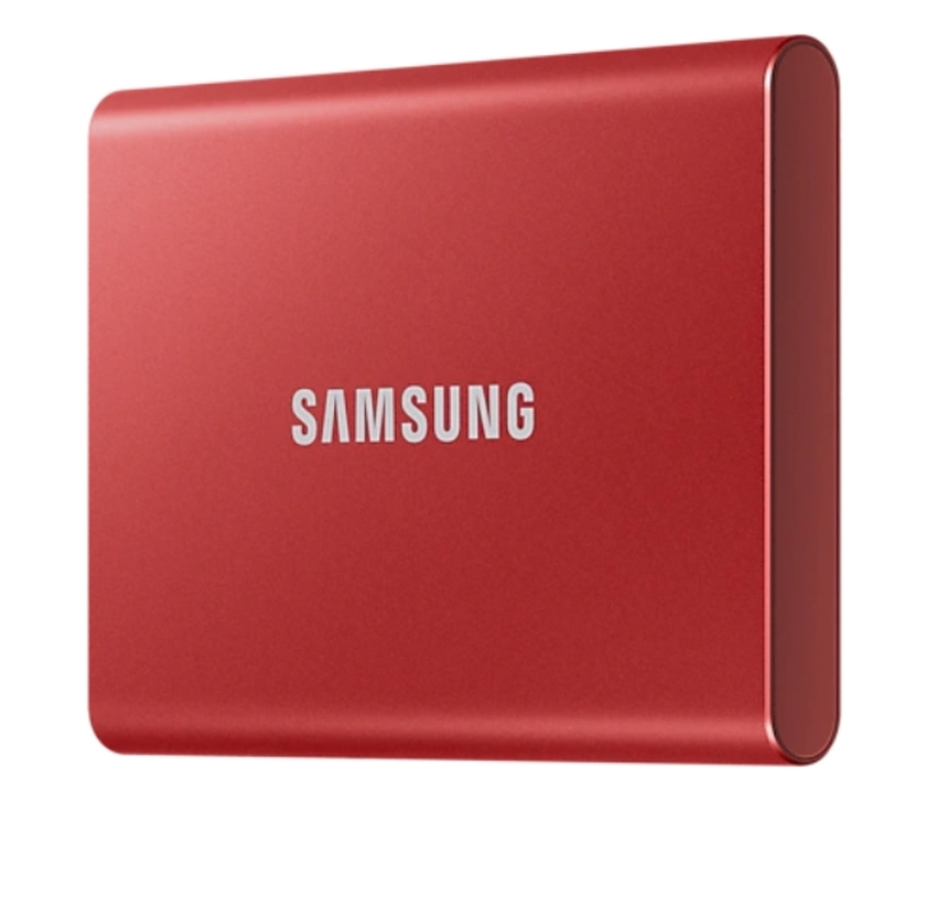 Външен диск Samsung Portable SSD T7 2TB, Metallic Red