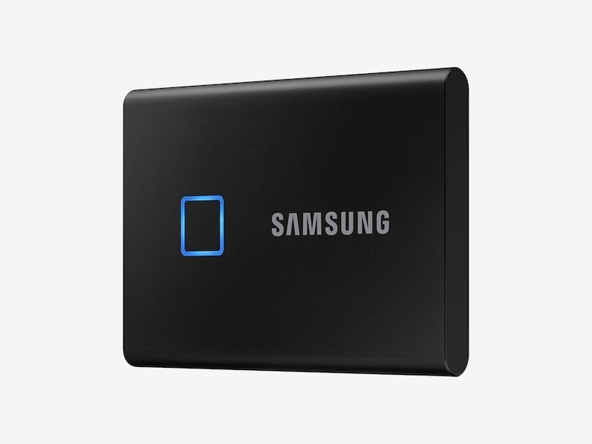 Външен диск Samsung Portable SSD T7 Touch 1TB Black