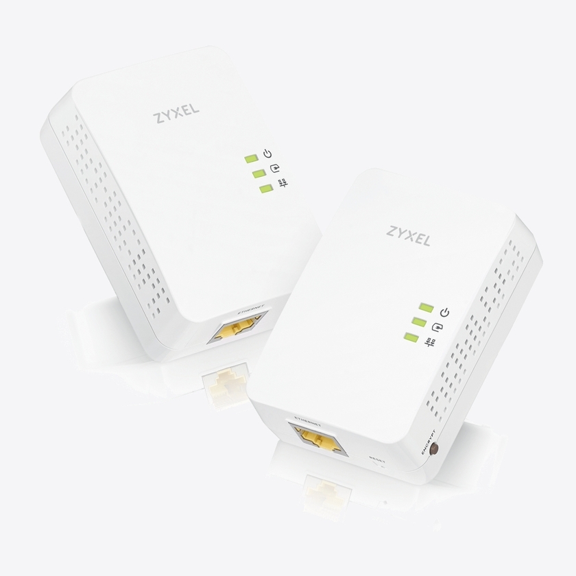 ZyXEL PLA5405v2 EU Twin Pack 1300/Mbps MIMO Powerline Gigabit Ethernet Adapter