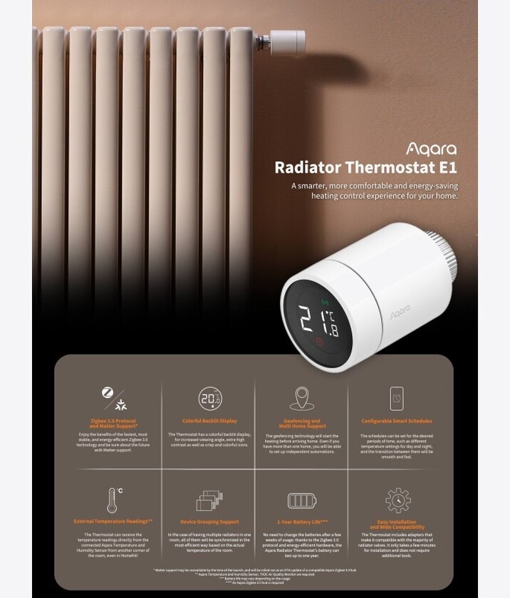Aqara Radiator Thermostat E1