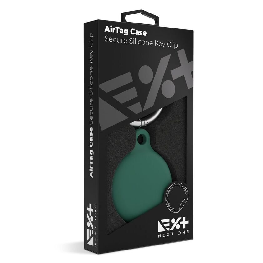NextOne AirTag Secure Silicone Key Clip - Green
